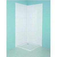 Wickes Tile Panel Kit White 820x1900mm