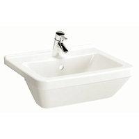 wickes soft square semi recessed basin