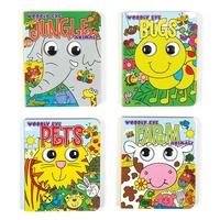 Wiggle-Eye Animal Board Books (Pack of 4)