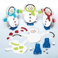 Wind-up Snowman Racer Kits (Pack of 15)
