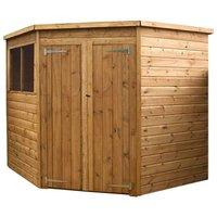 Winchester 7ft x 7ft (2.09m x 2.10m) Shiplap Solid Sheet Corner Shed