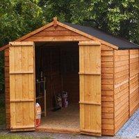 winchester 10ft x 8ft 305m x 244m overlap apex shed without windows