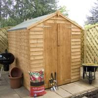 winchester 8ft x 6ft 242m x 187m overlap apex shed without windows