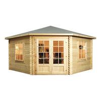 Winchester 13.1ft x 13.1ft (4m x 4m) Corner Log Cabin