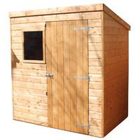 Winchester 6ft x 4ft (1.77m x 1.18m) Shiplap Solid Sheet Pent Shed