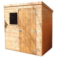 winchester 6ft x 4ft 177m x 118m shiplap solid sheet pent shed