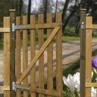 winchester 4ft pressure treated palisade flat top gate