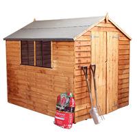 Winchester 8ft x 6ft (2.37m x 1.79m) Overlap Apex Shed