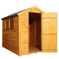 winchester 7ft x 5ft 153m x 213m shiplap solid sheet apex shed