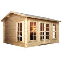 Winchester 13.1ft x 9.1ft (4m x 3m) Home Office Director Log Cabin