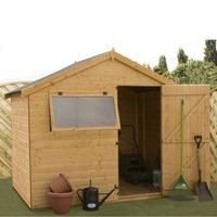 Winchester 8ft x 6ft (2.44m x 1.82m) Shiplap Solid Sheet Reverse Apex Shed