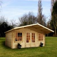 Winchester 13.1ft x 13.1ft (4m x 4m) Haven Log Cabin