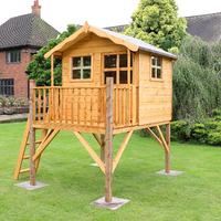 Winchester 4.11ft x 6.8ft (1.5m x 2.03m) Poppy Tower Playhouse 2-7 Working Days Delivery Without Installation