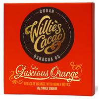 Willies Cacao Luscious Orange Cuban 65% Dark Chocolate Bar - 50g