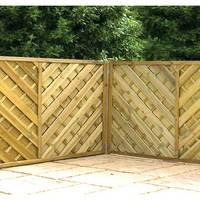 winchester 120cm louth pressure treated chevron weave trellis winchest ...