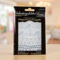Wild and Free A6 Embossing Folder - Tribal Diamonds 370633