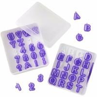 Wilton 42 Pieces Alphabet Number Cut Outs Case 409434