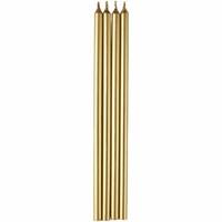 Wilton Birthday Candle Tall Gold (contains 12) 409484