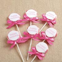 Wilton 24-Piece Lollipop Favour Kit - Pink and White 360397