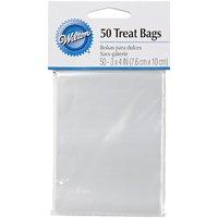 wilton clear treat bags 50 pack 350845