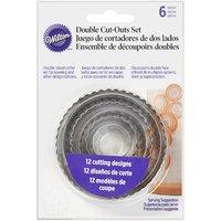 Wilton 6-Piece Round Fondant Double Cut-Outs Set 351048