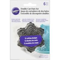 Wilton 6-Piece Blossom Fondant Double Cut-Outs Set 351043