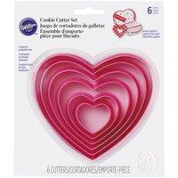 Wilton Nesting Hearts Cookie Cutter Set of 6 351019