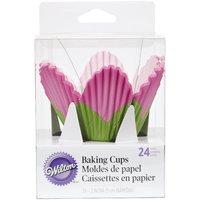 Wilton Pink Petals Baking Cases - 24 Pack, Standard 350926
