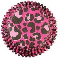 wilton pink leopard cupcake cases 36 pack 350843