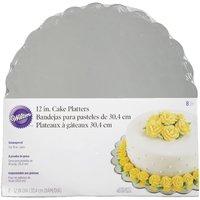 Wilton 12 inch Silver Cake Platters - 8 Pack 351281