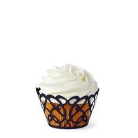 wilton cupcake wraps black swirls 350866