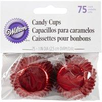 wilton foil confectionary cases 75 pack red 350914