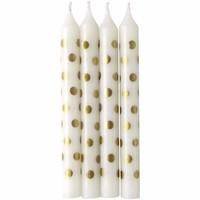 Wilton Birthday Candle Gold Dot (contains 12) 409483