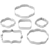 wilton six piece fondant plaque cut outs 409448