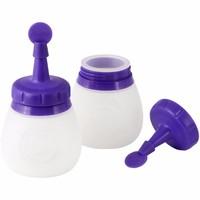 wilton 2 pack candy mini silicone bottles 409474