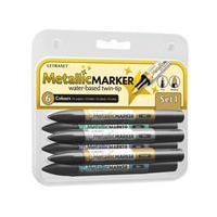 Winsor and Newton Metallic Markers 6 Colours