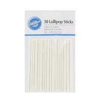 Wilton White Lollipop Sticks 50 Pack