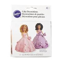 Wilton Mini Doll Pick Cake Decorations 4 Pack