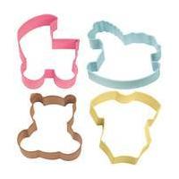 Wilton Baby Shower Theme Cookie Cutter Set 4 Pieces