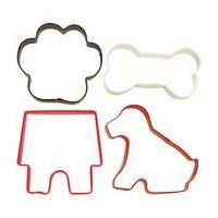 Wilton Dog Theme Cookie Cutter Set 4 Pieces