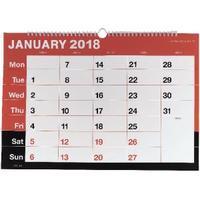 Wirebound A3 Monthly 2018 Calendar KFYC2318