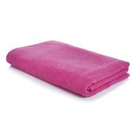 wilko beach towel pink 140x70cm