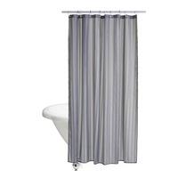 Wilko Grey Stripes Shower Curtain