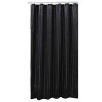 Wilko Satin Stripe Shower Curtain Black