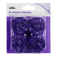 wilko cistern block purple 4pk