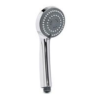 wilko shower head 3 function chrome effect