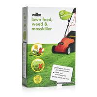 wilko lawn feed weed and moss killer 100sqm 35kg