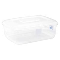 Wilko Rectangular Food Storage Box Clear 4L