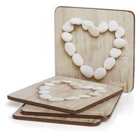 Wilko Pebble Design Coasters 4pk