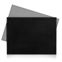 Wilko Utility Faux Leather Reversible Placemats Black and Grey 2pk